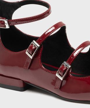 Ballerines vernies avec brides et zip au talon femme - Follow Me vue6 - FOLLOW ME - GEMO