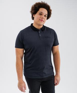Polo manches courtes avec col contrastant homme vue6 - GEMO 4G HOMME - GEMO