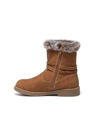 Boots fourrées à brides et zip pratique fille vue4 - GEMO (ENFANT) - GEMO