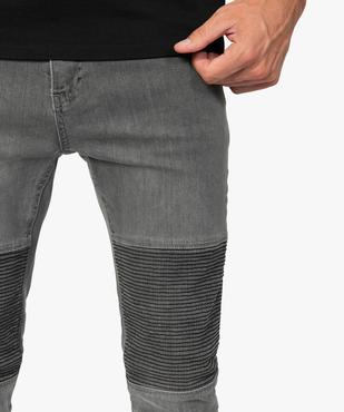 Jean homme coupe slim avec surpiqûres sur les cuisses vue2 - GEMO (HOMME) - GEMO