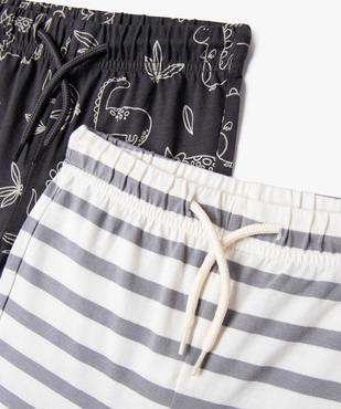 Short en jersey à taille élastiquée bébé garçon (lot de 2) vue2 - GEMO(BEBE DEBT) - GEMO