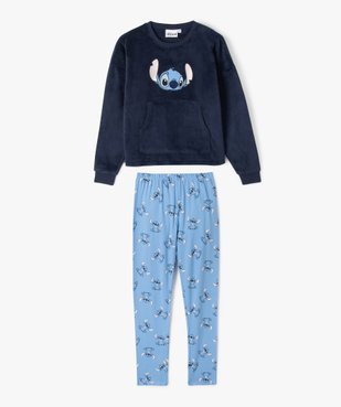 Pyjama bi-matières avec motif Stitch fille - Disney vue1 - LILO & STITCH - GEMO