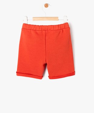 Bermuda en molleton bébé garçon vue3 - GEMO 4G BEBE - GEMO