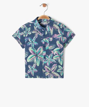 Chemise à manches courtes à motifs fleuris bébé garçon vue1 - GEMO 4G BEBE - GEMO