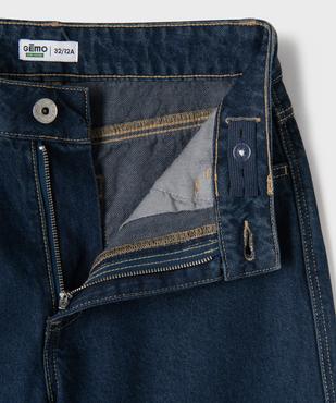 Jean wide leg en denim 100% coton fille vue2 - GEMO 4G FILLE - GEMO