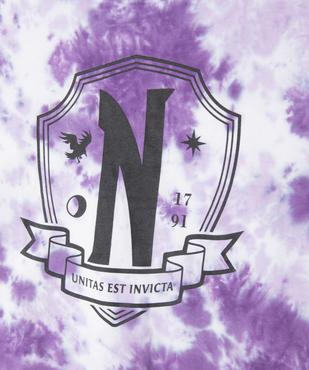 Tee-shirt manches courtes ample tie-and-dye fille - Wednesday vue2 - WEDNESDAY - GEMO