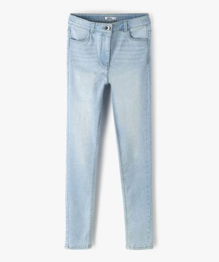 Jean fille coupe ultra skinny taille haute vue1 - GEMO 4G FILLE - GEMO