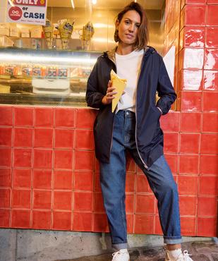 Imperméable réversible et déperlant à capuche femme vue6 - GEMO 4G FEMME - GEMO