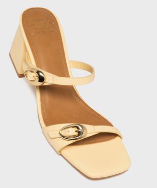 Mules à talon trapèze femme vue6 - FOLLOW ME - GEMO