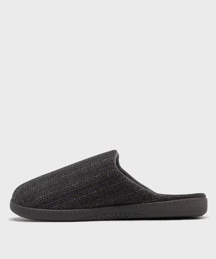 Chaussons mules à rayures multicolores homme - Isotoner vue3 - ISOTONER - GEMO