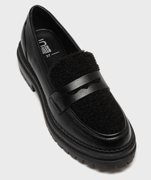 Mocassins avec dessus maille bouclette et semelle crantée femme - 5 Miles vue5 - 5 MILES - GEMO