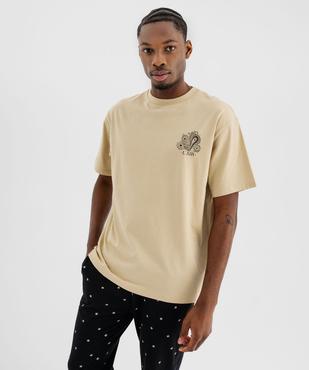 Haut de pyjama avec motif poitrine et dos mixte vue8 - GEMO 4G FEMME - GEMO