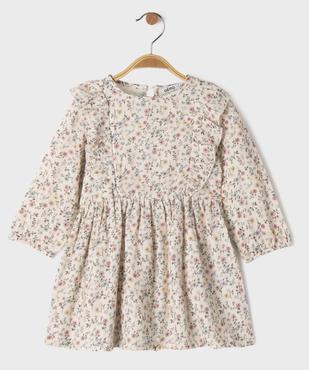 Robe courte à volants bébé fille vue1 - GEMO(BEBE DEBT) - GEMO