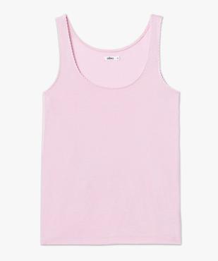 Débardeur femme avec emmanchures festonnées vue4 - GEMO(FEMME PAP) - GEMO