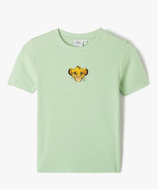 Tee-shirt à manches courtes avec motif Simba fille - Disney vue1 - ROI LION - GEMO