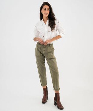 Jean Mom avec poches plaquées femme - LuluCastagnette vue5 - LULUCASTAGNETTE - GEMO