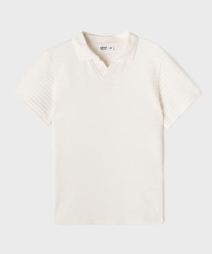 Polo en jersey de coton fantaisie garçon vue1 - GEMO (ENFANT) - GEMO