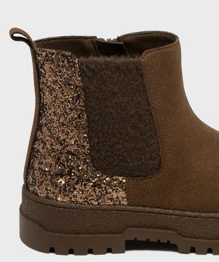 Boots Chelsea zippées à sequins brillants et semelle crantée fille - Lovely Wings vue6 - LOVELY WINGS - GEMO