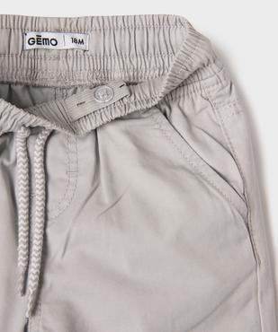 Pantalon jogger avec taille ajustable bébé garçon vue2 - GEMO(BEBE DEBT) - GEMO