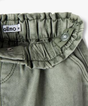 Jupe en jean bébé fille avec taille élastique vue2 - GEMO 4G BEBE - GEMO