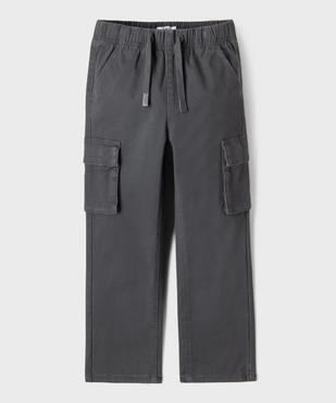 Pantalon cargo avec taille élastique garçon vue1 - GEMO (ENFANT) - GEMO