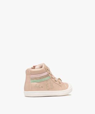 Chaussures montantes premiers pas à tige métallisée bébé fille - LuluCastagnette vue5 - LULU CASTAGNETT - GEMO