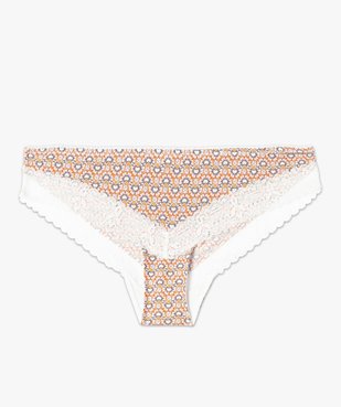 Shorty femme à motifs fleuris avec finitions dentelle vue4 - GEMO(HOMWR FEM) - GEMO