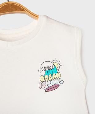 Tee-shirt sans manches avec motif dans le dos bébé garçon vue2 - GEMO 4G BEBE - GEMO