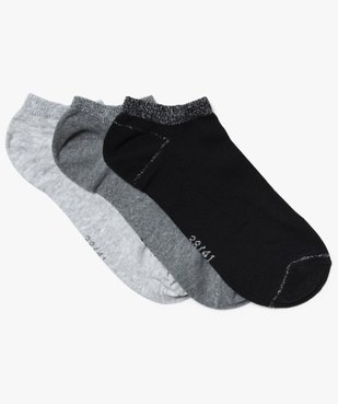Chaussettes ultra-courtes avec paillettes sur la tige femme (lot de 3) vue1 - GEMO(HOMWR FEM) - GEMO