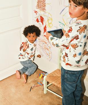 Sweat de Noël en molleton doux bébé garçon vue4 - GEMO 4G BEBE - GEMO