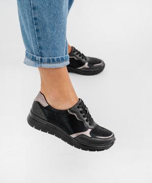 Baskets confort à lacets élastiques et semelle à mémoire de forme femme - g'flex vue7 - G'FLEX - GEMO