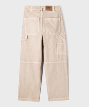 Pantalon baggy en coton garçon - Camps United vue3 - CAMPS GEMO FOR GOOD - GEMO