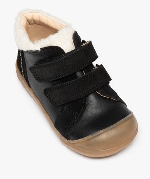 Baskets bébé garçon en cuir à col fourré – NA! vue5 - NA! - GEMO