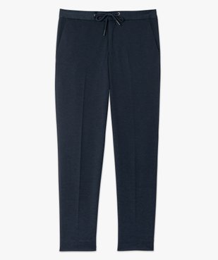 Pantalon homme en maille extensible avec taille ajustable vue4 - GEMO (HOMME) - GEMO
