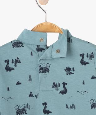 Tee-shirt bébé garçon à manches longues et col roulé vue3 - GEMO 4G BEBE - GEMO