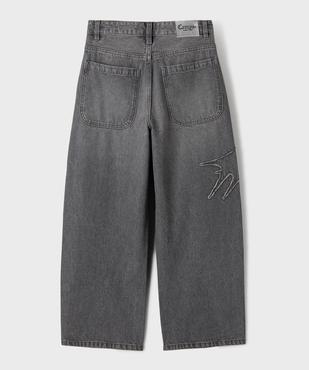 Jean super baggy avec motif sur le côté garçon - Camps United vue3 - CAMPS - GEMO