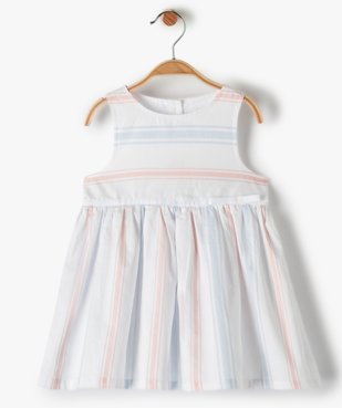 Robe bébé fille sans manches avec jupon vue1 - GEMO(BEBE DEBT) - GEMO