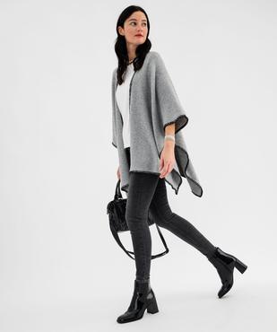 Gilet poncho uni femme vue4 - GEMO (ACCESS) - GEMO