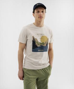 Tee-shirt manches courtes avec motif grands espaces homme - Roadsign vue1 - ROADSIGN GEMO FOR GOOD D - GEMO