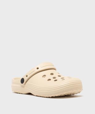 Sabots souples perforés unis femme vue2 - GEMO (PLAGE) - GEMO
