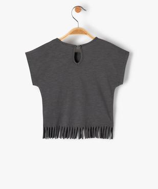 Tee-shirt à franges et manches courtes bébé fille vue3 - GEMO(BEBE DEBT) - GEMO