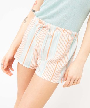 Short de pyjama femme ample et fluide à motifs vue2 - GEMO(HOMWR FEM) - GEMO