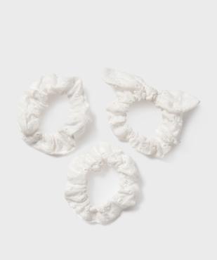 Chouchous cheveux en coton brodé fille (lot de 3) vue1 - GEMO (ACCESS) - GEMO