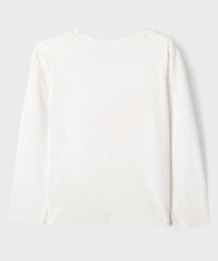 Tee-shirt à manches longues à motif fille vue3 - GEMO 4G FILLE - GEMO