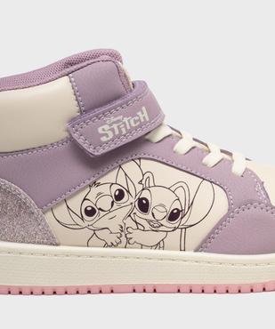 Baskets montantes à lacets élastiques et scratch fille - Stitch vue6 - LILO & STITCH - GEMO