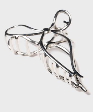 Pince crabe pour les cheveux en métal en forme de noeud vue2 - GEMO (ACCESS) - GEMO