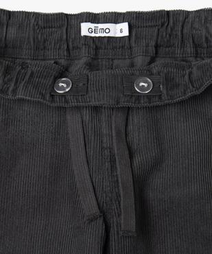 Pantalon velours côtelé droit garçon vue3 - GEMO (ENFANT) - GEMO