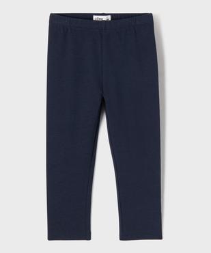 Legging court en coton stretch fille vue1 - GEMO 4G FILLE - GEMO
