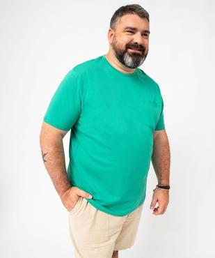 Tee-shirt à manches courtes avec poche poitrine homme vue5 - GEMO 4G HOMME - GEMO