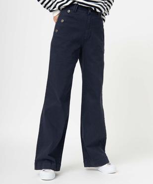Pantalon femme à pont coupe large - LuluCastagnette vue1 - LULUCASTAGNETTE - GEMO